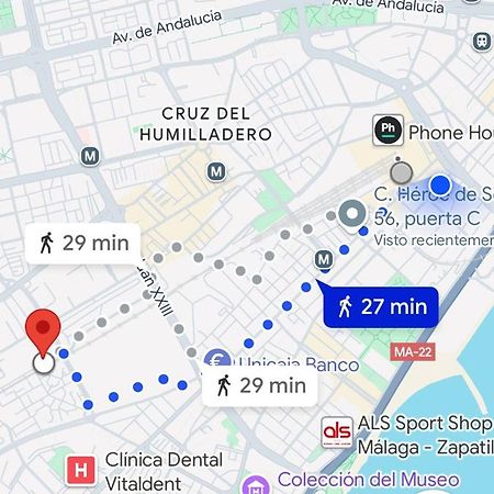 Habitaciones Privada Preciosa Grande Centro Malaga Tambien Cerca De La Playa Wi-Fi Zewnętrze zdjęcie